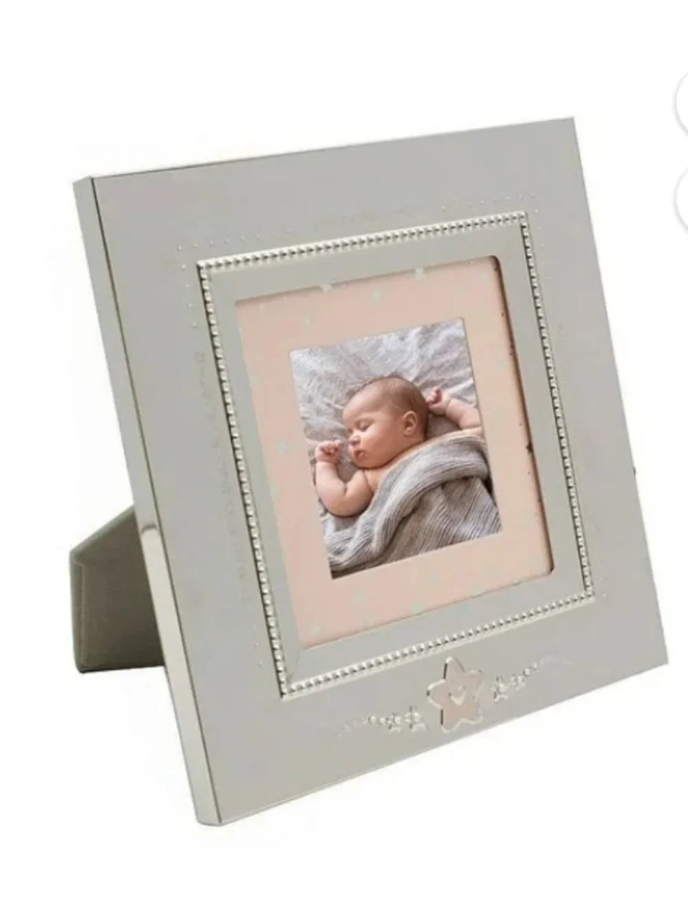 NWT Wallace 3 X 3 Baby Pink Star Nickel-plate Frame